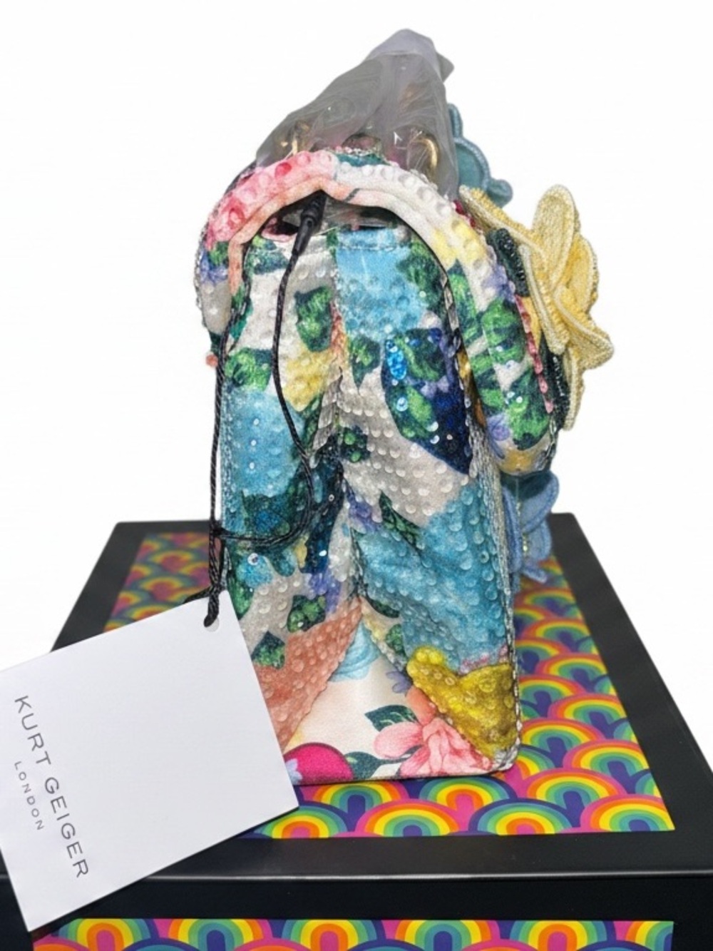 Kurt Geiger Mini Kensington Flower bag with dust bag - Picture 7 of 17